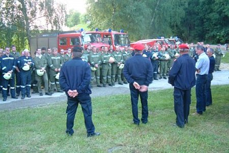Lobende Worte für die Teilnehmer gab es bei der abschließenden Übungsbesprechung
