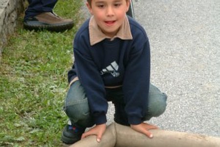 besonders für die Kinder - hier Dominik Kalch - eine gelungene Abwechslung besonders für die Kinder - hier Dominik Kalch - eine gelungene Abwechslung