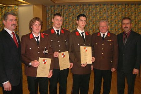 Sascha Böhm, Franz Danzinger und Rene Witura wurden befördert