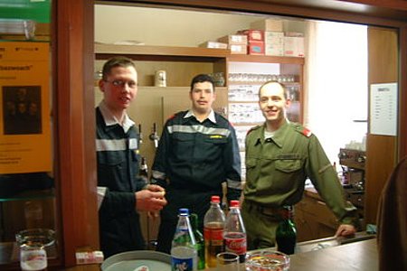 Christian, Harald und Wolfgang waren die Servierkörper Christian, Harald und Wolfgang waren die Servierkörper