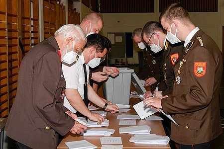 Die Auszählung der Stimmen