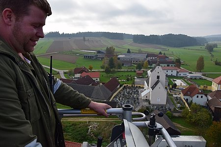 Publikumsfahrten mit dem Hubsteiger waren möglich...