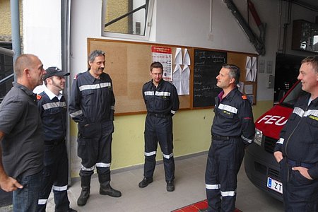 Kurzes Briefing im Depot.